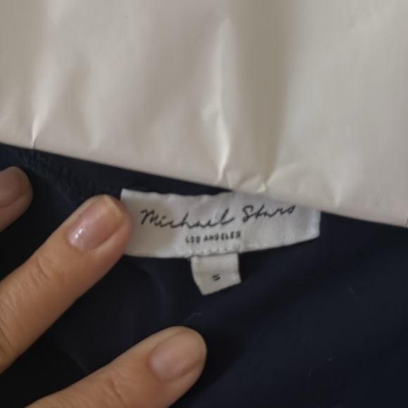 Michael Stars short sleeve soft cotton dress. S. Navy blue. - Picture 2 of 4